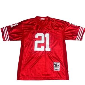 Deion Sanders Jersey #21 49ers throwback